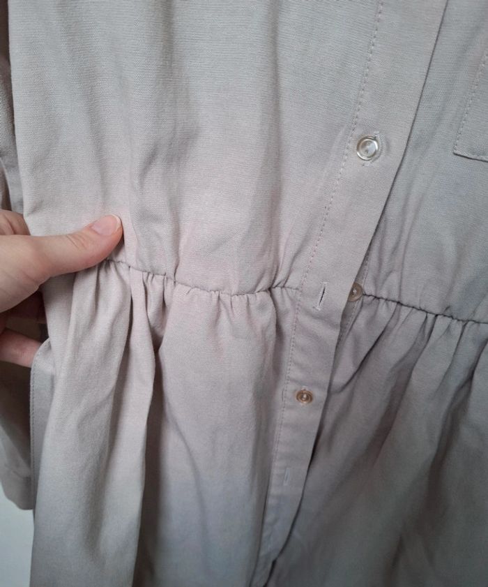 Robe chemise stradivarius taille M Couleur beige. - photo numéro 6