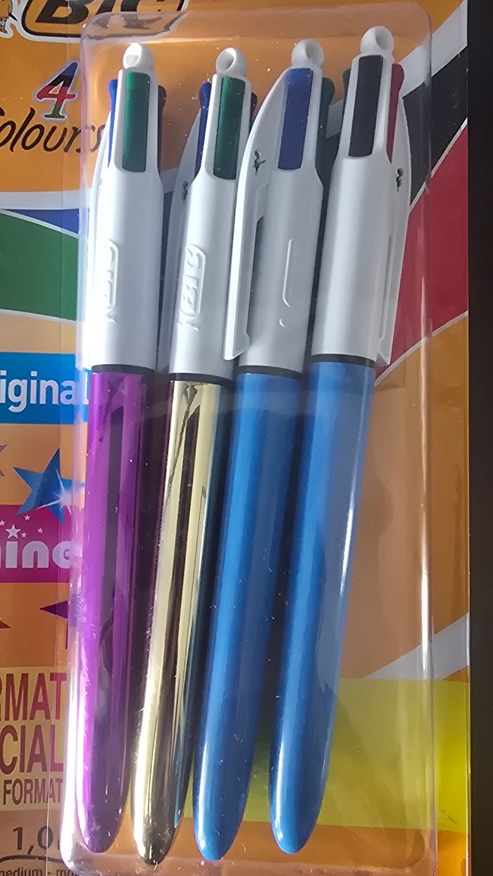 Lot de 4 Bic 4 couleurs Neuf - photo numéro 3
