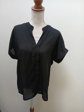 Blouse manches courtes noire Shein taille L