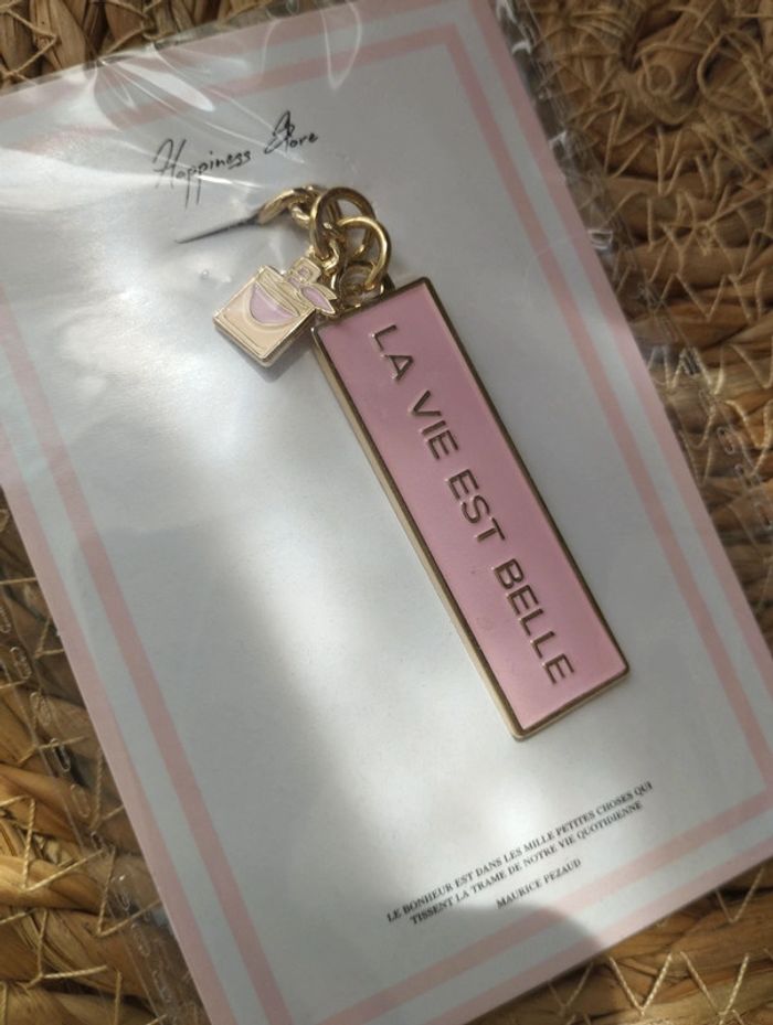 Porte clé "la vie est belle" - photo numéro 2