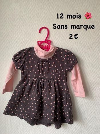 Tunique 🌺 12 mois 🌺 Sans marque