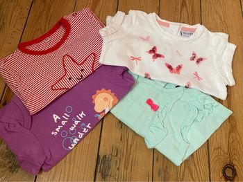 Lot de 4 t-shirts 3 mois
