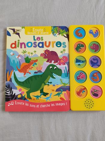 Livre sonore dinosaure