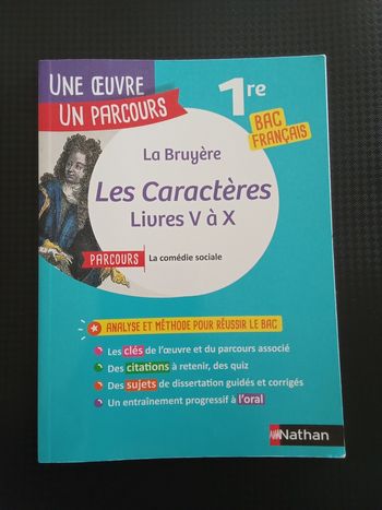 Analyse Caractères, livres V à X, de Jean de la Bruyère
