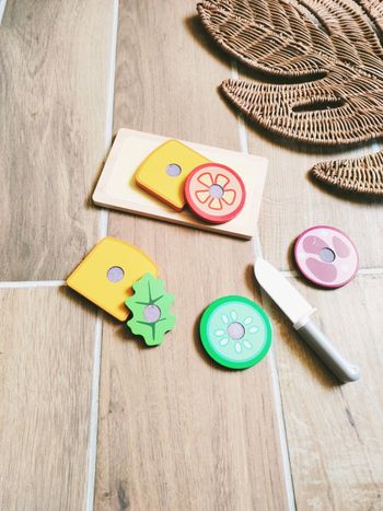 🥪Dinette sandwich à composer avec divers aliments à scratch sur plateau en bois