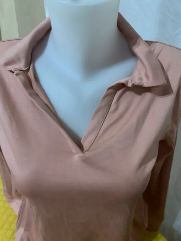 TEE shirt Gemo taille M rose très bon état manches longues - photo numéro 3