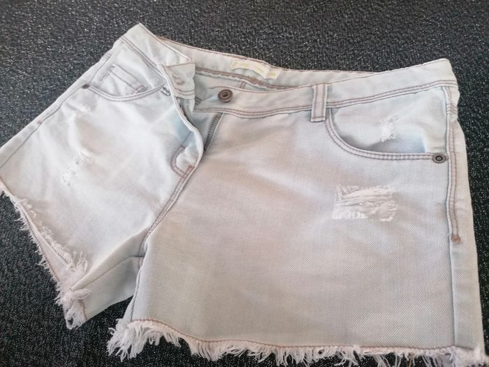 Short en jean neuf fille gemo taille 14ans #14ans_krocaro - photo numéro 7