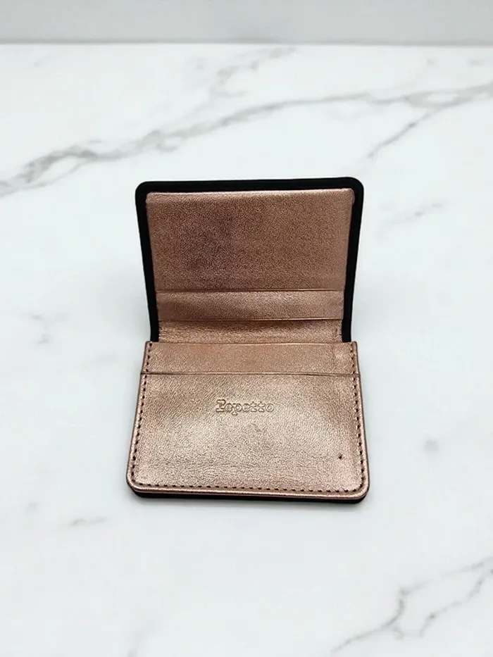 Repetto porte cartes noir et rose gold - photo numéro 3