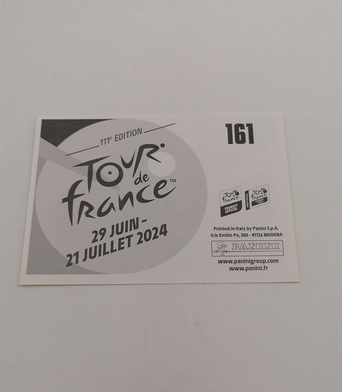 Panini sticker Tour de France 2024 n° 161. - photo numéro 3