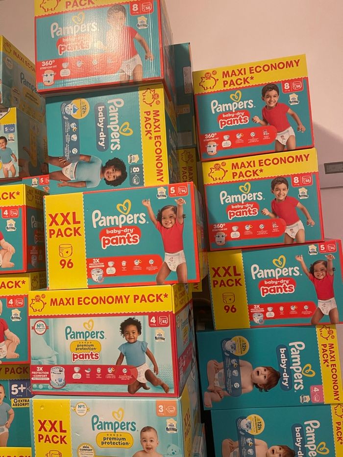 Couche Pampers taille 2-3-4-5-6-7-8 - photo numéro 2