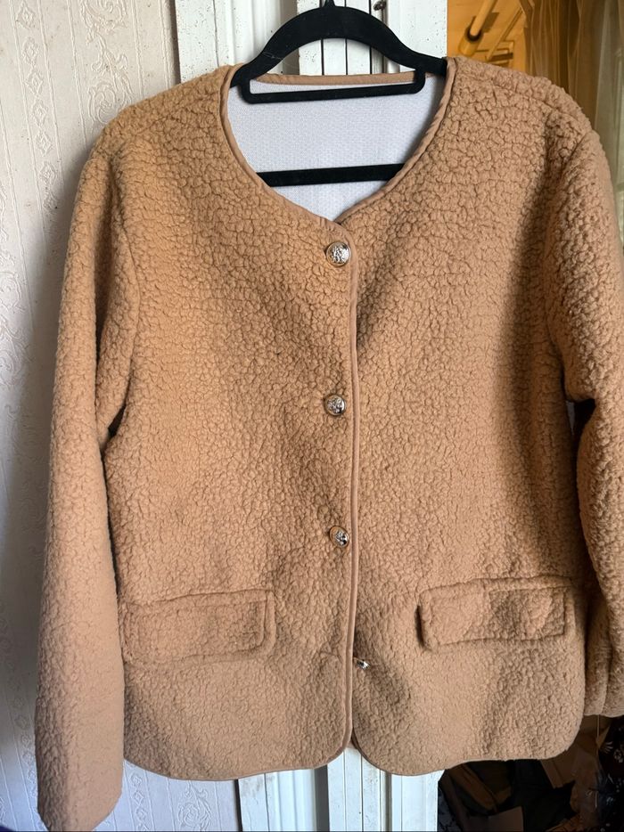 Veste bouclette taille XL