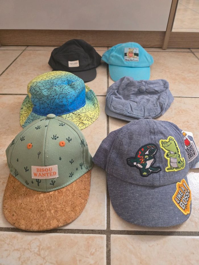 Lot 6 casquette Bob Béret 6 à 12 mois - photo numéro 2