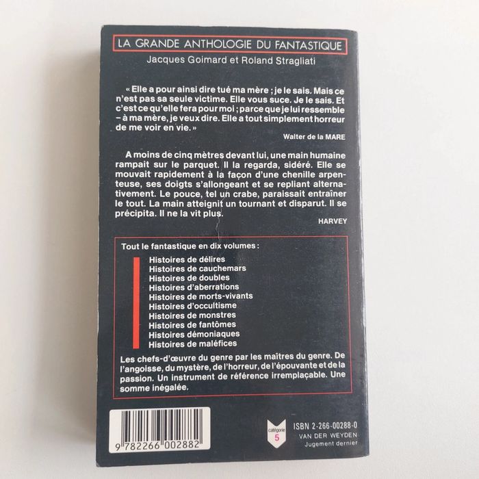 Livre - La grande anthogie du fantastique - photo numéro 2