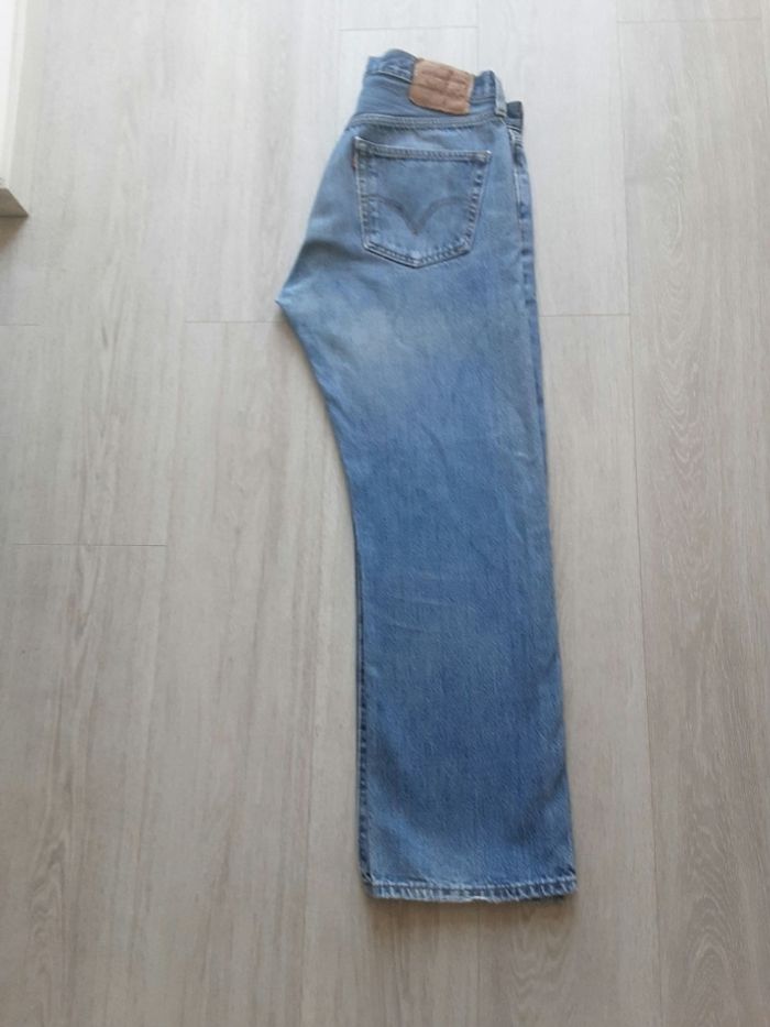 Pantalon jean vintage marque levis Strauss 501 taille w 34 l 30 fermeture bouton - photo numéro 4