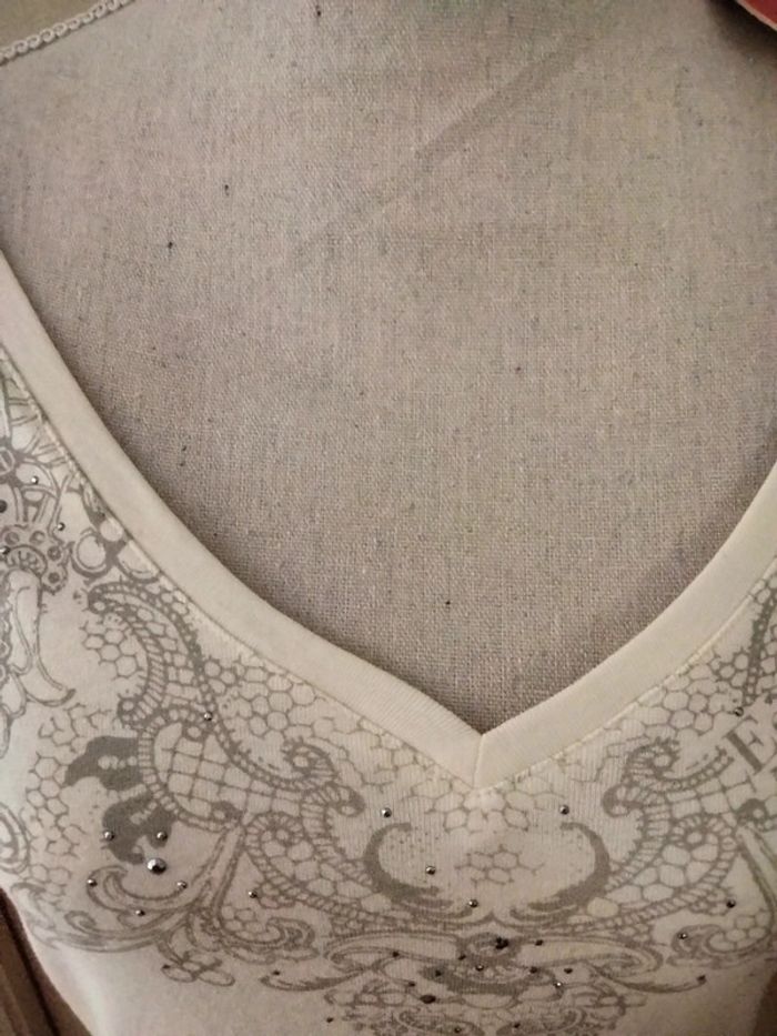 T-shirt neuf avec strass en XXL Esprit - photo numéro 2