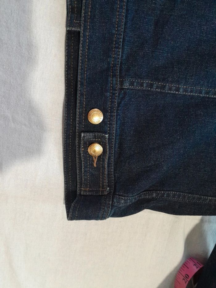Magnifique veste en jean logo cuir Lauren jeans co ralph lauren - photo numéro 12