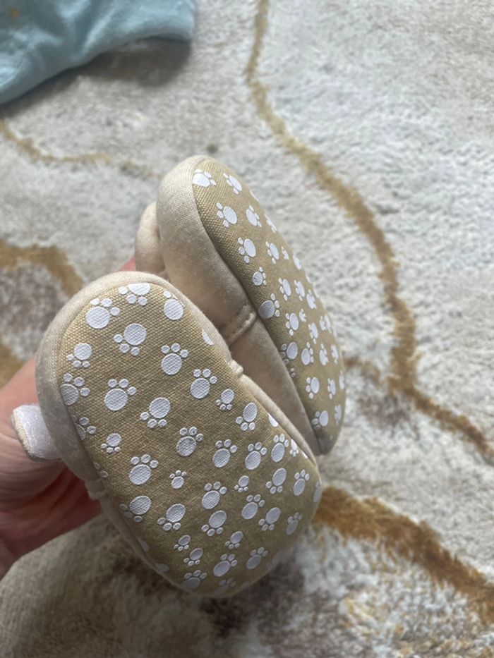 Chausson bébé ourson à skratch - photo numéro 7