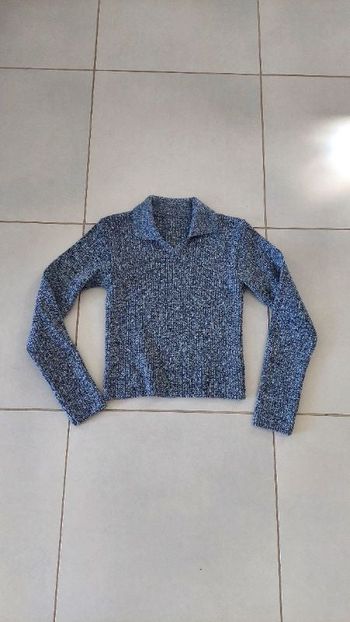 Top moulant col V manches longues taille XS/34