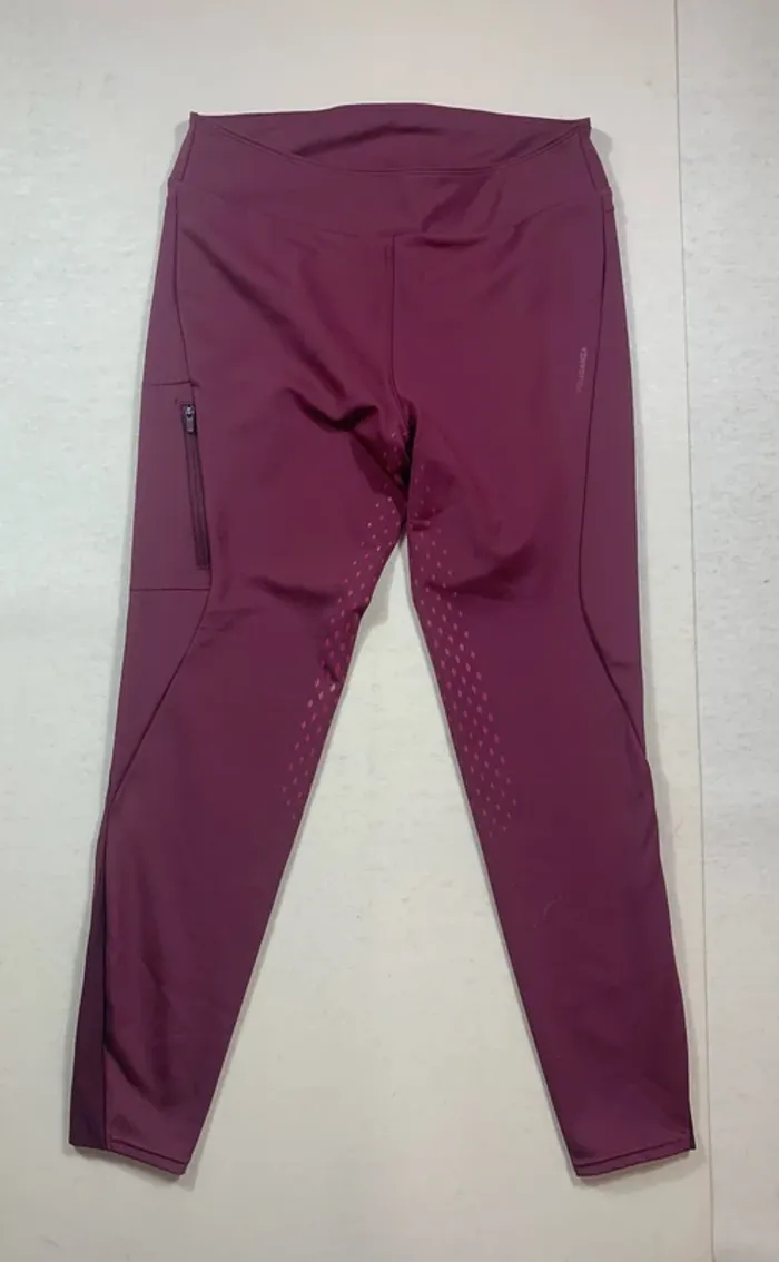 👖 Legging d’équitation Fouganza – Bordeaux – Taille L – Très bon état - photo numéro 2