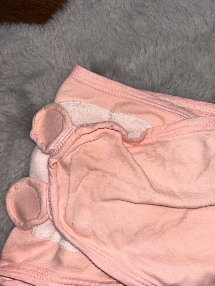 Couverture d’emmaillotage rose - Des la naissance - photo numéro 3