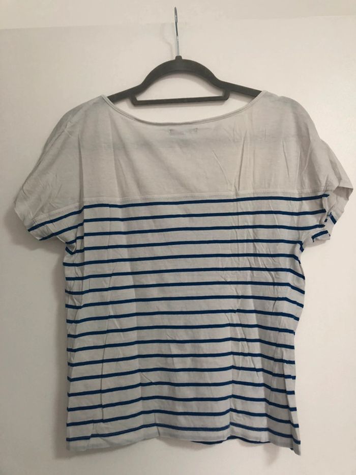 Superbe beau t-shirt marinière 3 suisses taille 38/40 - photo numéro 9
