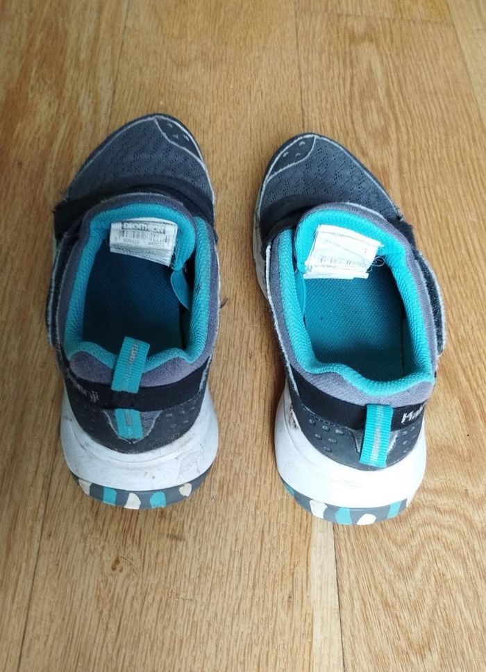 Baskets Kalenji à scratch gris 34 - photo numéro 3