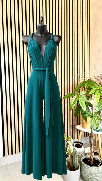 Superbe combi dos nu bleu vert canard positions multiples