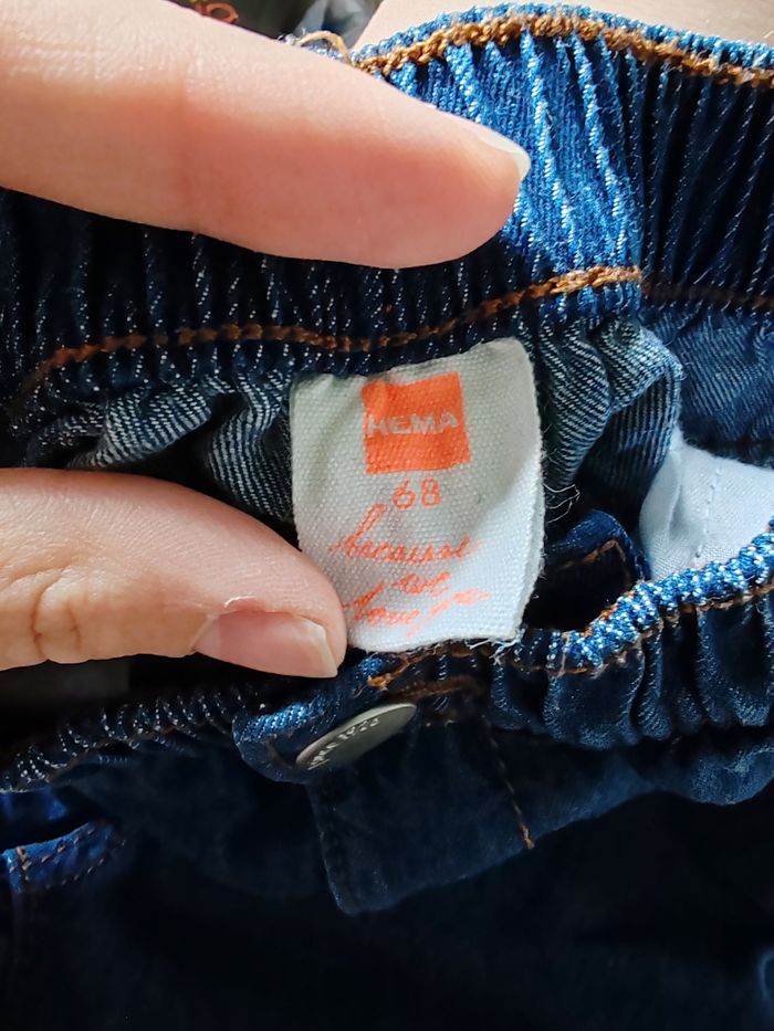 Lots 3 jeans bleu 6m - photo numéro 3