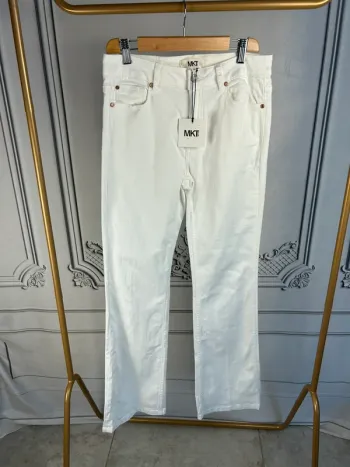 Jean blanc évasé MKT Studio W30 neuf