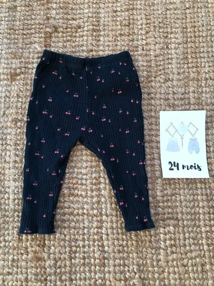 Legging épais motifs cerises