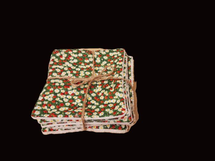 Lot 7 carrés démaquillants en tissus