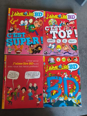 Lot 4 livres "j'aime lire" BD