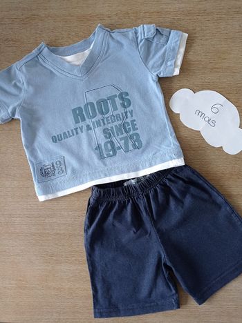 Ensemble tee shirt short 6 mois
