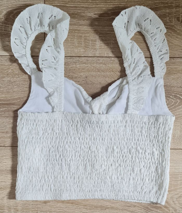 T. 36 (S) - Joli Crop Top blanc - photo numéro 2