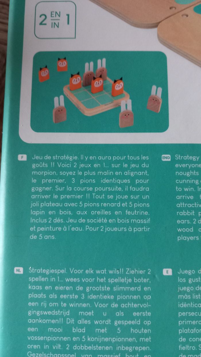 Jeu Taktik  2en1 janod  5+ - photo numéro 2