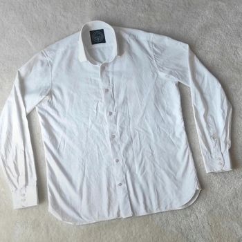 Chemise blanche manches longues Sir Gentleman Driver 42 100% coton