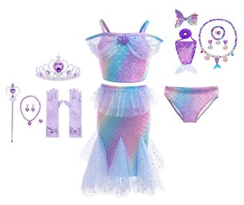 Déguisement sirène 2 pièces et ces accessoires Taille 3-4ans