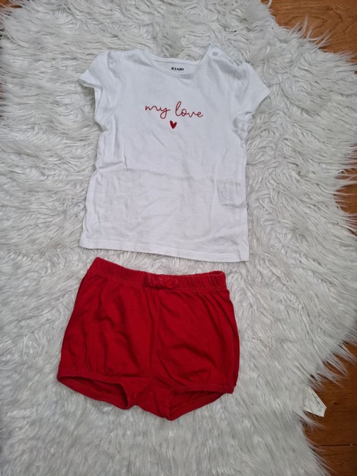 Ensemble kiabi rouge