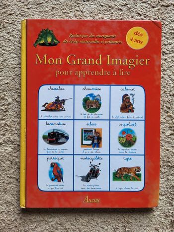 Livre Mon grand imagier pour apprendre à lire - Éditions Auzou