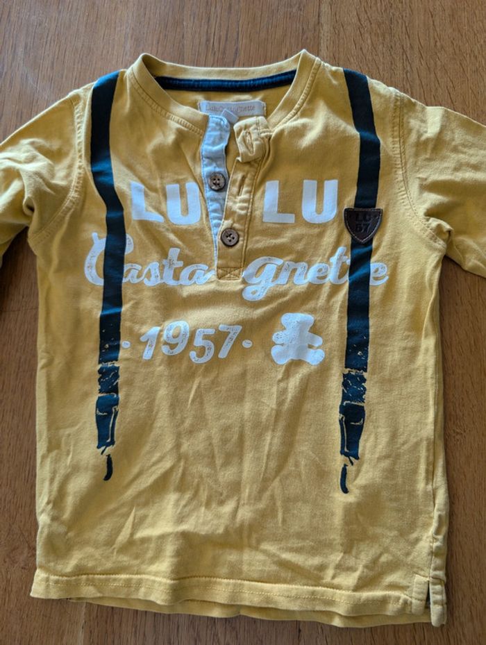 Tee-shirt manches longues Lulu Castagnette 3 ans garçon - photo numéro 2