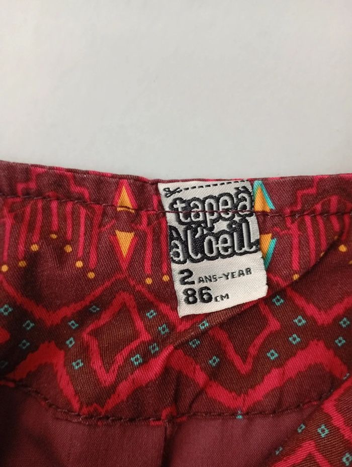Veste bordeaux Tape à l'oeil taille 2 ans - photo numéro 3