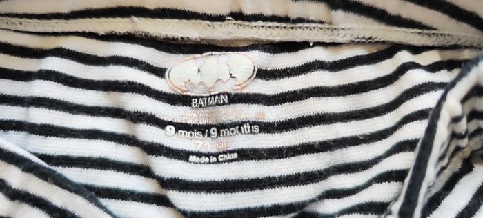 Bas de pyjama batman 9 mois 71 cm - photo numéro 3