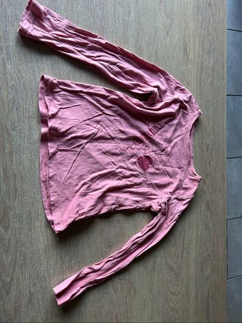 Teeshirt manches longues rose motif sucettes 8 ans