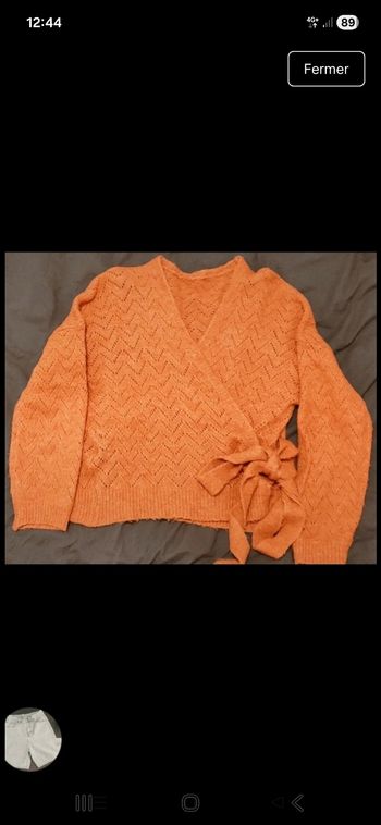 Pull maille cache coeur 