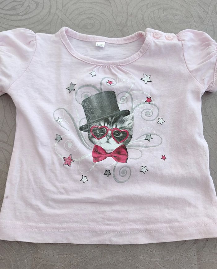 Lot de Tee-shirt 6 mois pressions dos - photo numéro 5