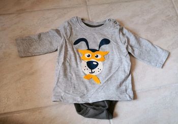 Body manches longues bébé garçon 3/6 mois neuf