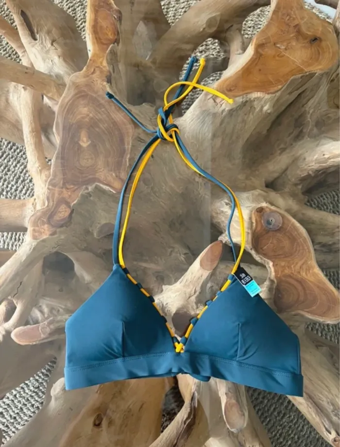 Haut de maillot de bain Etam femme bicolore triangle