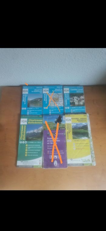 Lot de carte ign