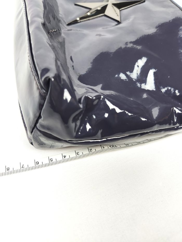 Sac à Main Thierry Mugler Vintage en Cuir Verni Violet - photo numéro 10