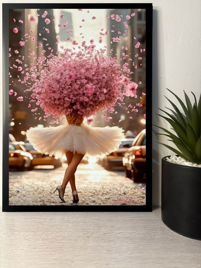 Cadre Déco Original : Femme x Rosa